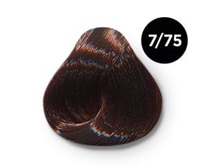 OLLIN color 7/75 русый коричнево-махагоновый 60мл перманентная крем-краска для волос